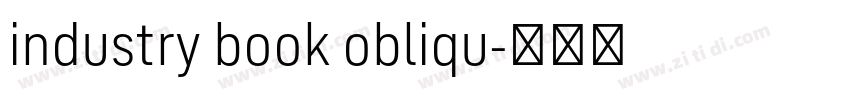 industry book obliqu字体转换 industry book obliqu字体转换